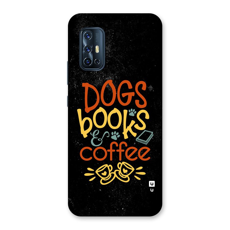 Dogs Books Coffee Back Case for Vivo V17