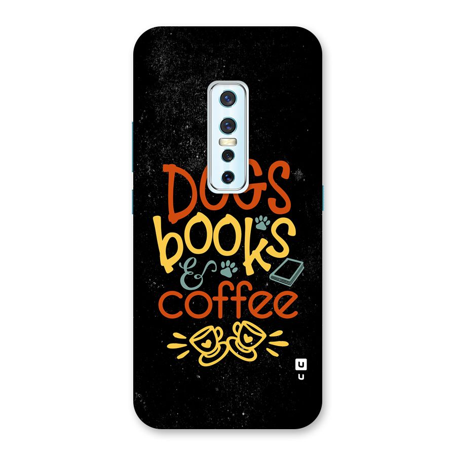 Dogs Books Coffee Back Case for Vivo V17 Pro