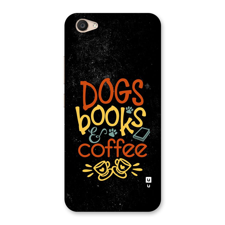 Dogs Books Coffee Back Case for Vivo V5 Plus