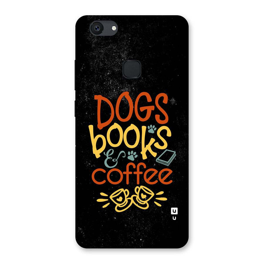 Dogs Books Coffee Back Case for Vivo V7 Plus