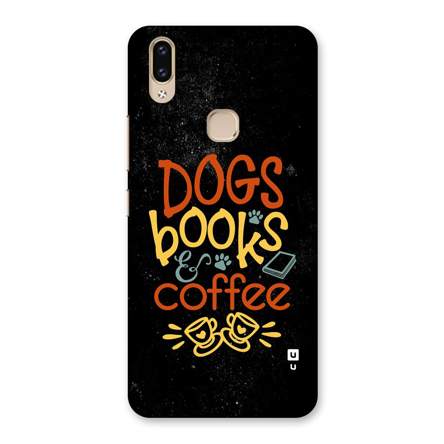 Dogs Books Coffee Back Case for Vivo V9 Youth