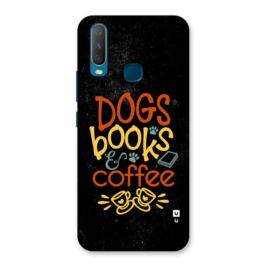 Dogs Books Coffee Back Case for Vivo Y11