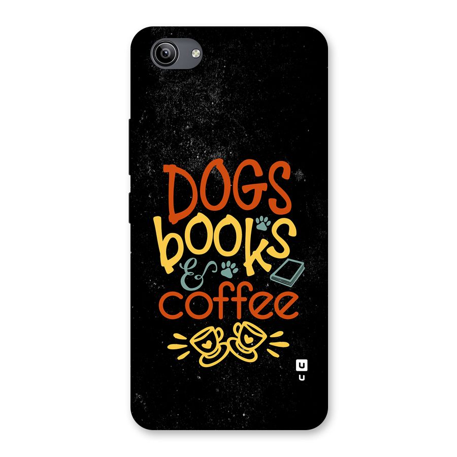 Dogs Books Coffee Back Case for Vivo Y81i