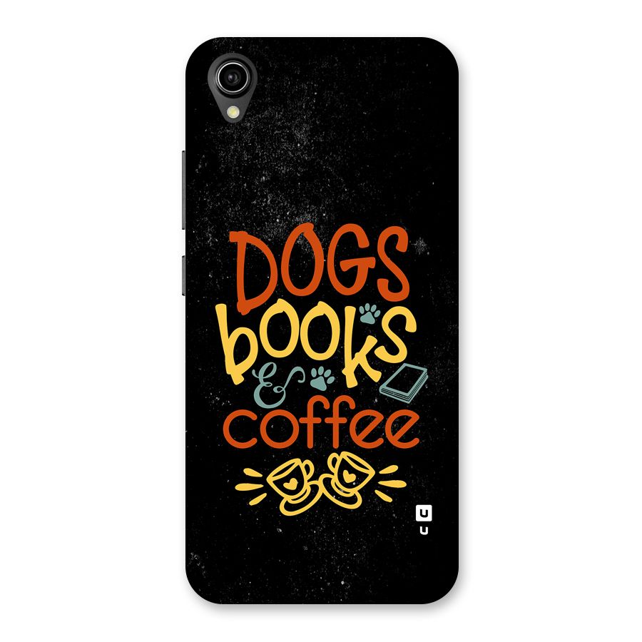 Dogs Books Coffee Back Case for Vivo Y90