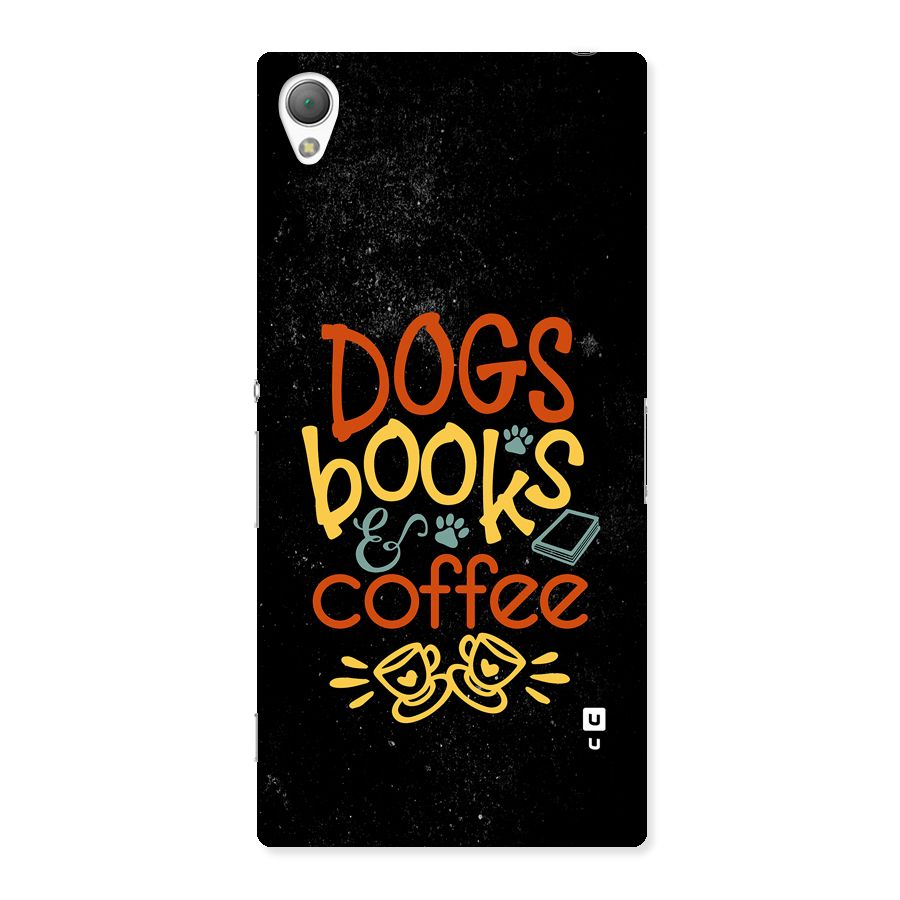 Dogs Books Coffee Back Case for Xperia Z3