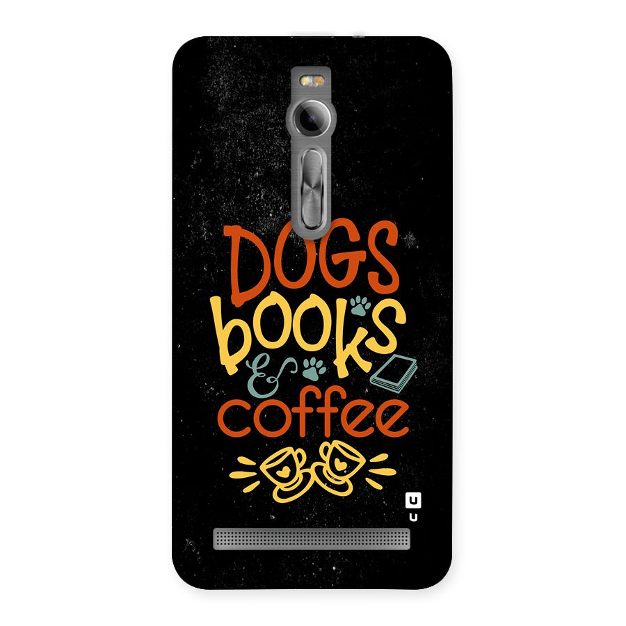 Dogs Books Coffee Back Case for Zenfone 2
