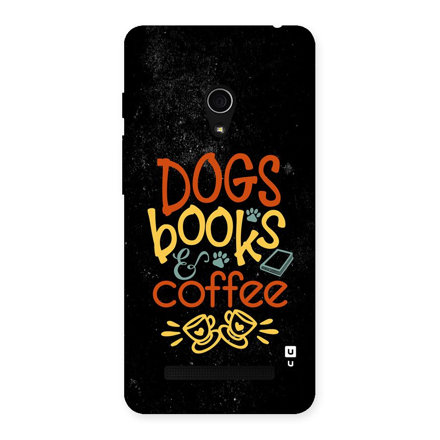Dogs Books Coffee Back Case for Zenfone 5