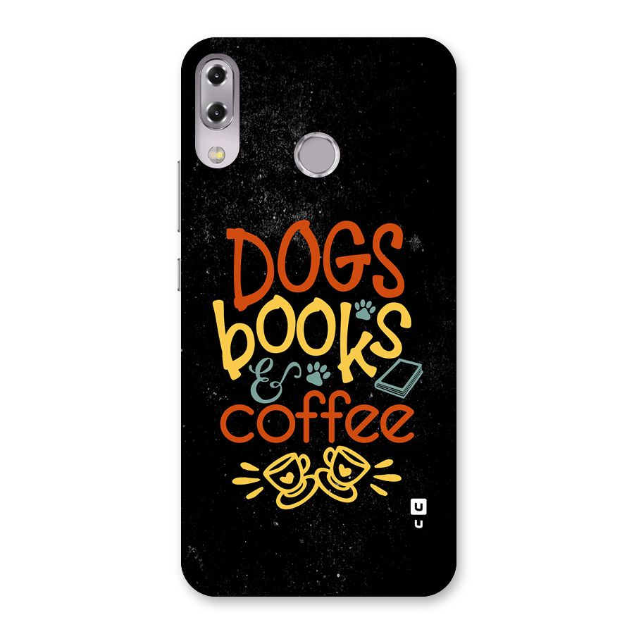 Dogs Books Coffee Back Case for Zenfone 5Z