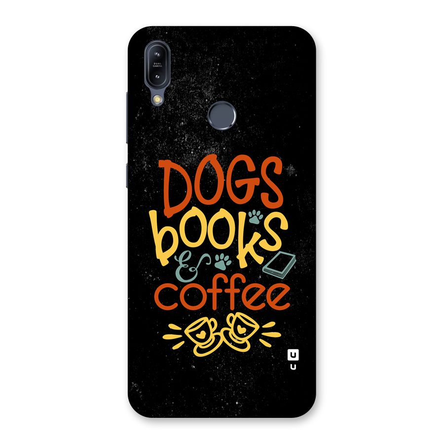 Dogs Books Coffee Back Case for Zenfone Max M2