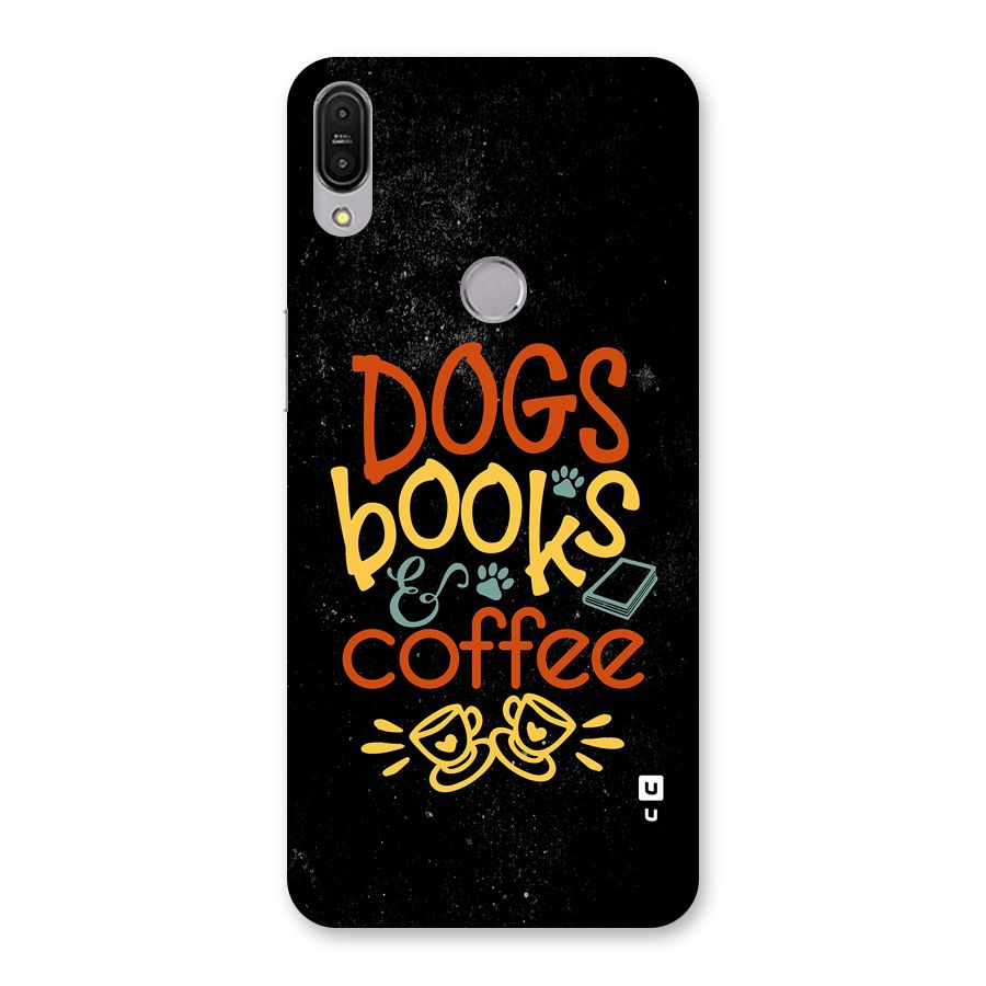 Dogs Books Coffee Back Case for Zenfone Max Pro M1