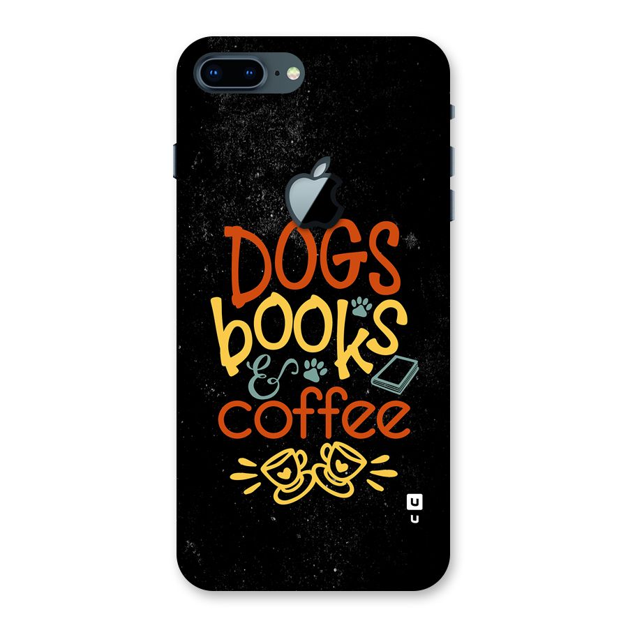 Dogs Books Coffee Back Case for iPhone 7 Plus Apple Cut