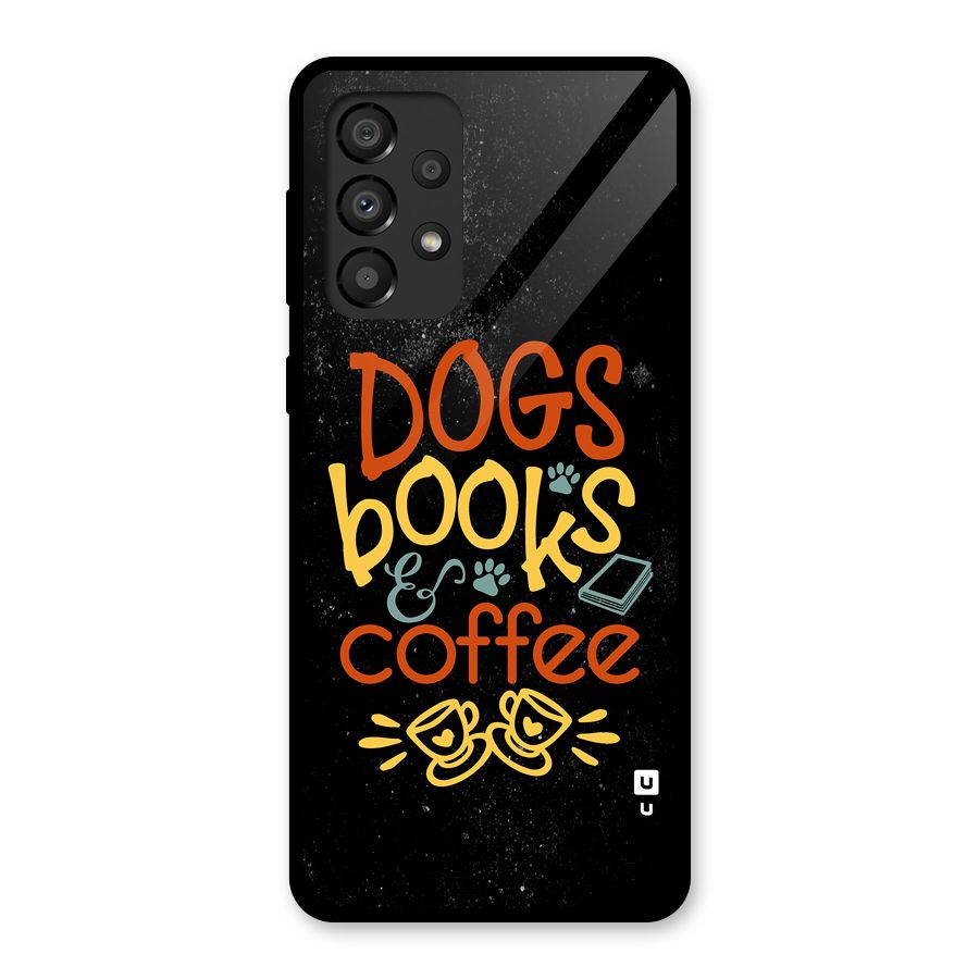 Dogs Books Coffee Glass Back Case for Galaxy A33 5G