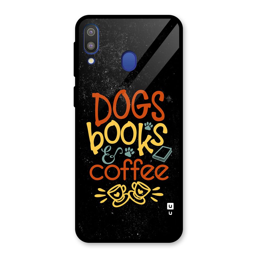 Dogs Books Coffee Glass Back Case for Galaxy M20
