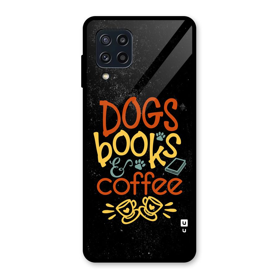 Dogs Books Coffee Glass Back Case for Galaxy M32