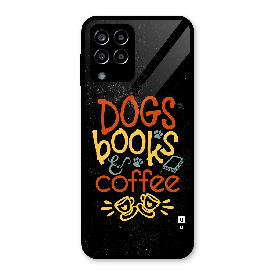 Dogs Books Coffee Glass Back Case for Galaxy M33