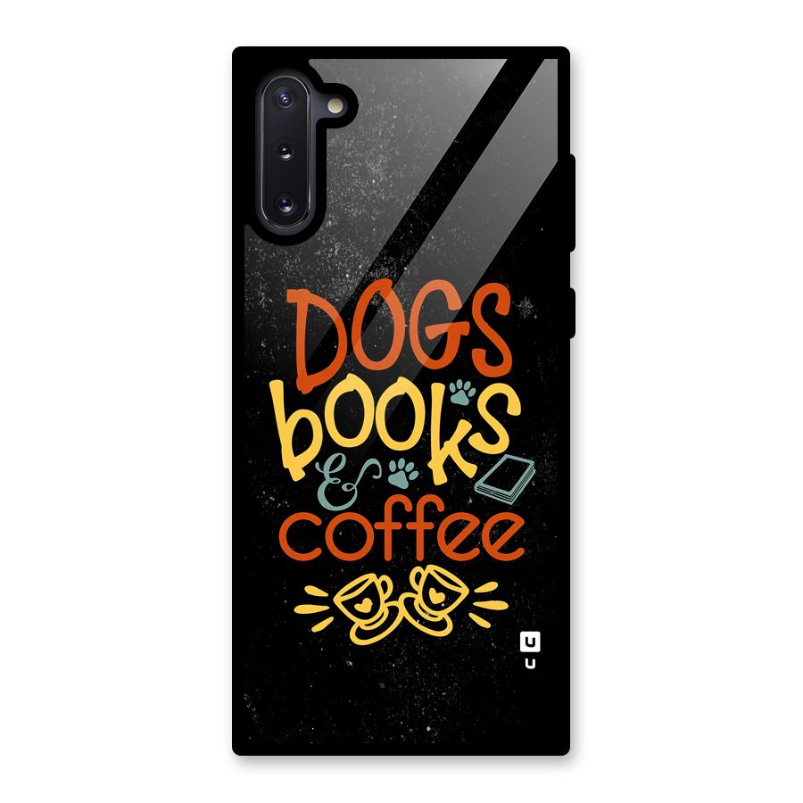 Dogs Books Coffee Glass Back Case for Galaxy Note 10