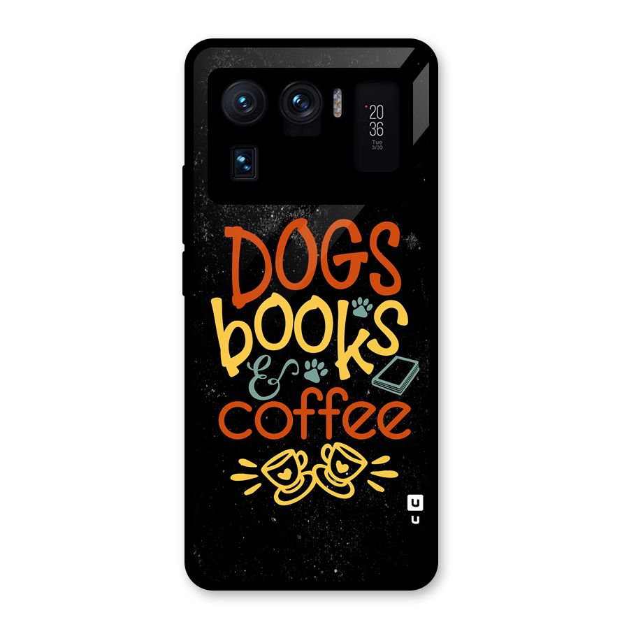 Dogs Books Coffee Glass Back Case for Mi 11 Ultra