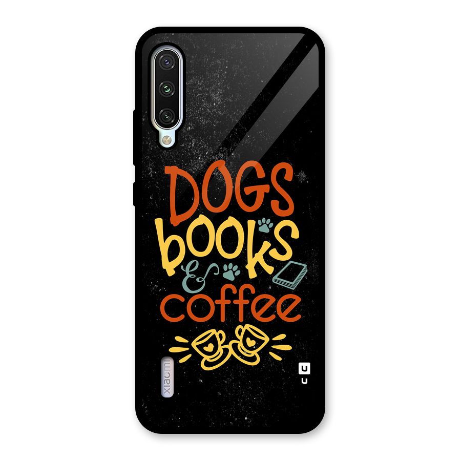 Dogs Books Coffee Glass Back Case for Mi A3