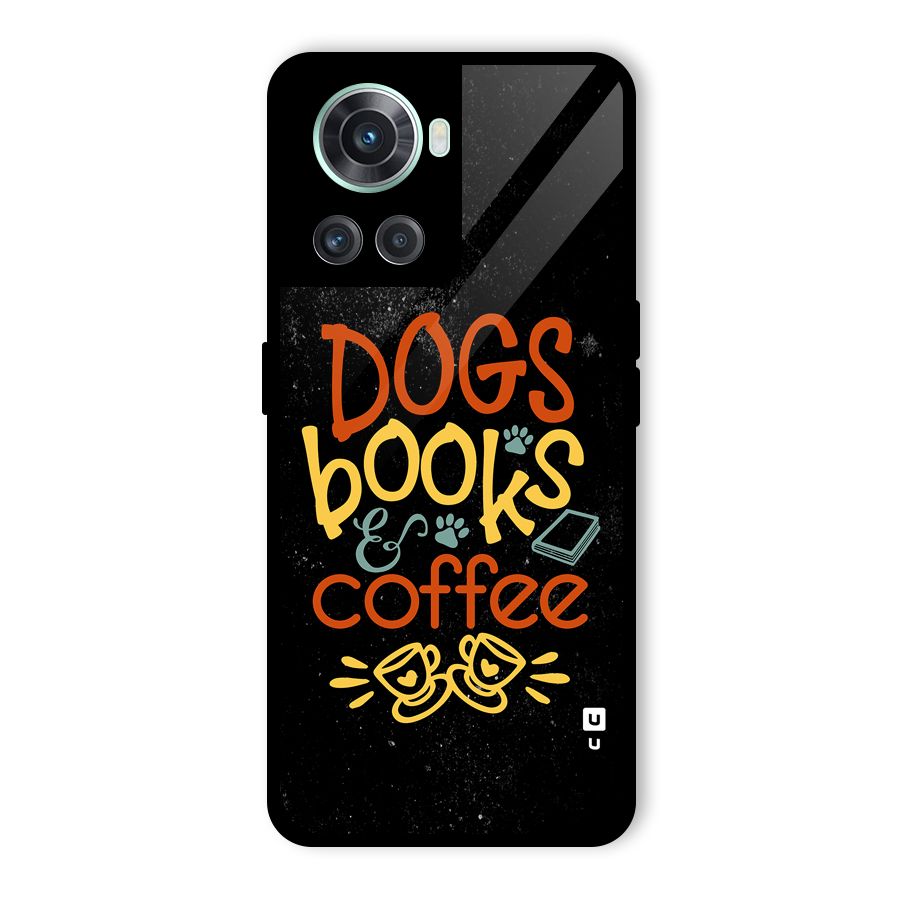 Dogs Books Coffee Glass Back Case for OnePlus 10R