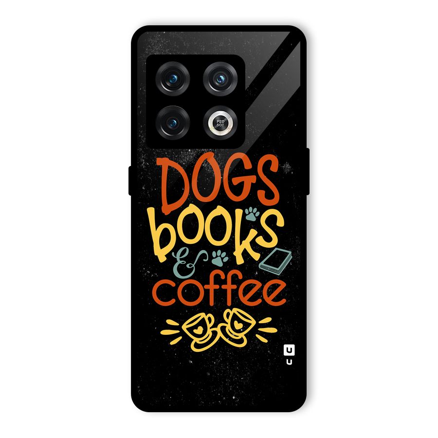 Dogs Books Coffee Glass Back Case for OnePlus 10 Pro 5G