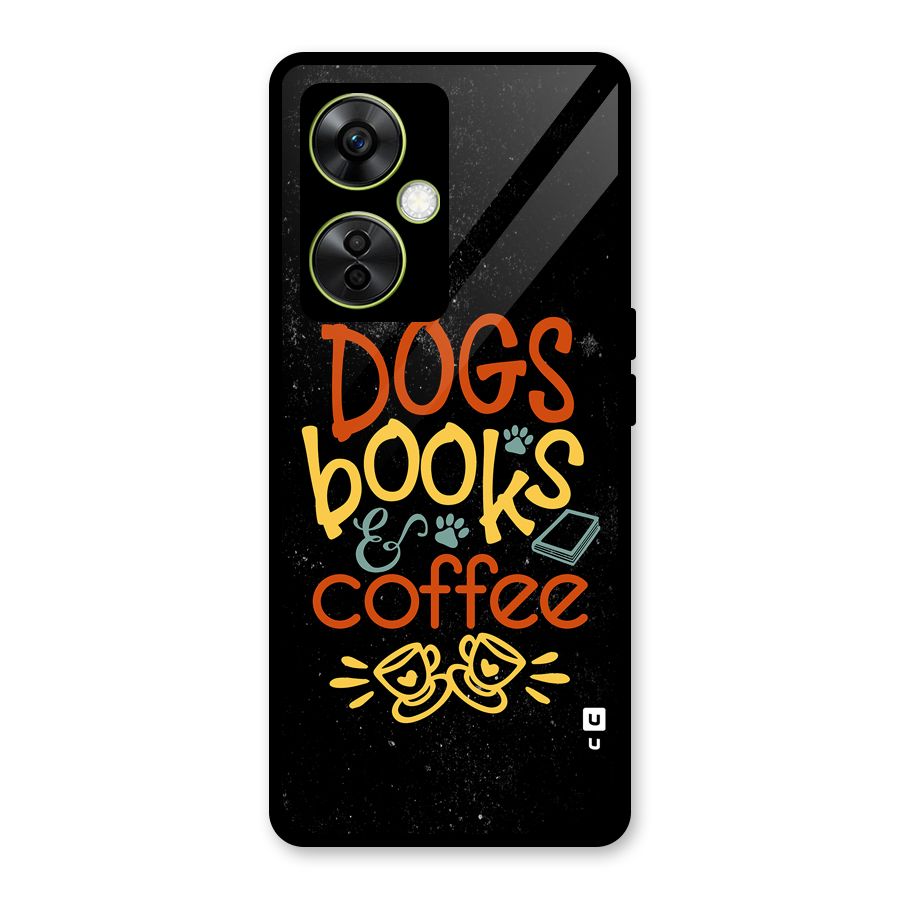 Dogs Books Coffee Glass Back Case for OnePlus Nord CE 3 Lite