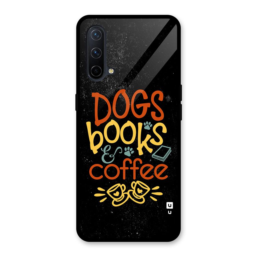 Dogs Books Coffee Glass Back Case for OnePlus Nord CE 5G