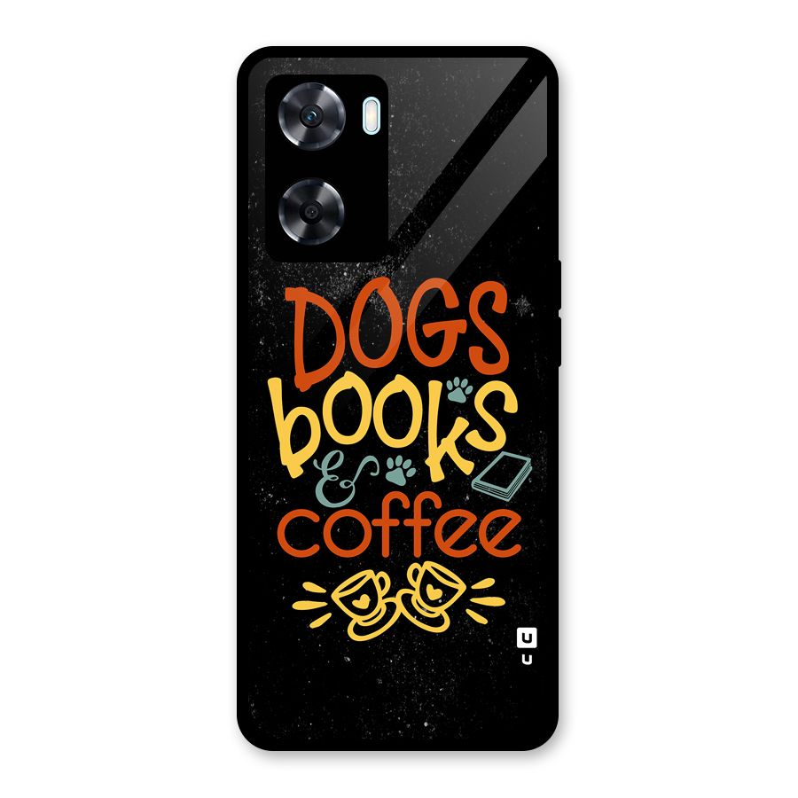 Dogs Books Coffee Glass Back Case for Oppo A77