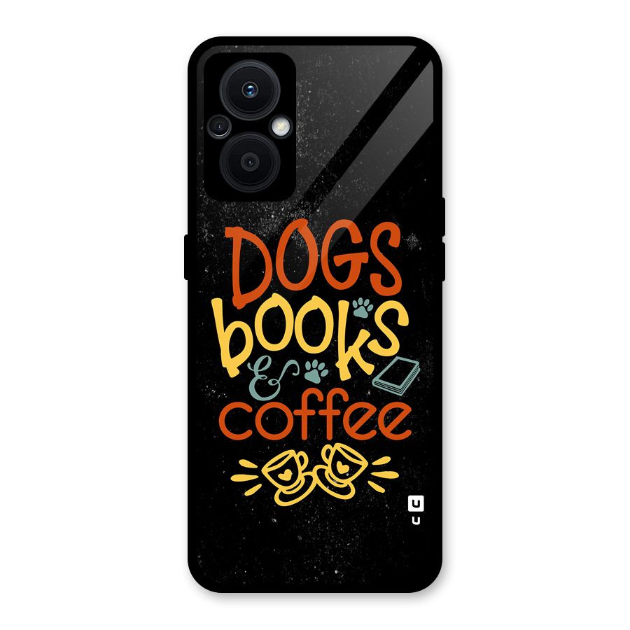 Dogs Books Coffee Glass Back Case for Oppo F21s Pro 5G