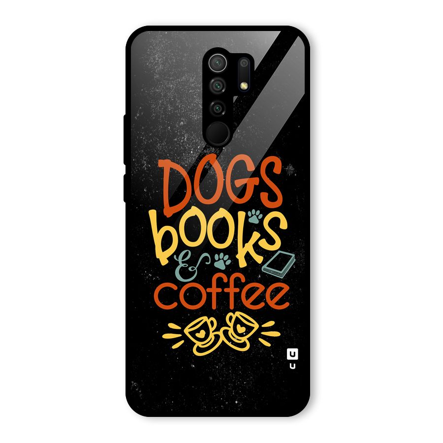 Dogs Books Coffee Glass Back Case for Poco M2