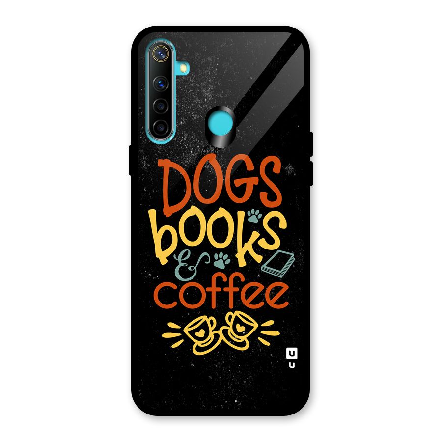 Dogs Books Coffee Glass Back Case for Realme 5i