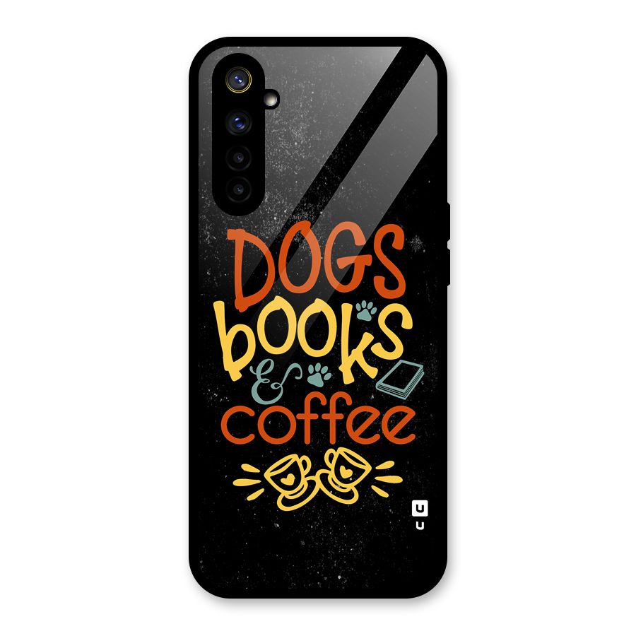 Dogs Books Coffee Glass Back Case for Realme 6