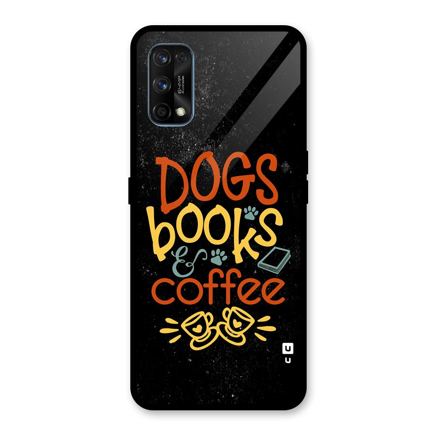 Dogs Books Coffee Glass Back Case for Realme 7 Pro
