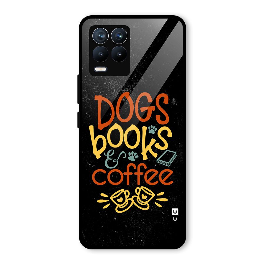 Dogs Books Coffee Glass Back Case for Realme 8