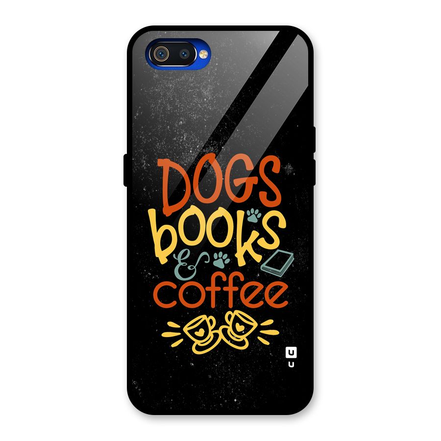 Dogs Books Coffee Glass Back Case for Realme C2