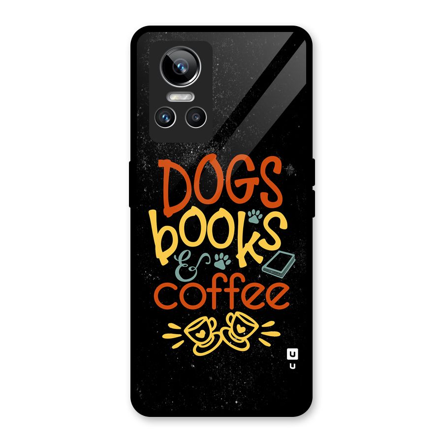 Dogs Books Coffee Glass Back Case for Realme GT Neo 3