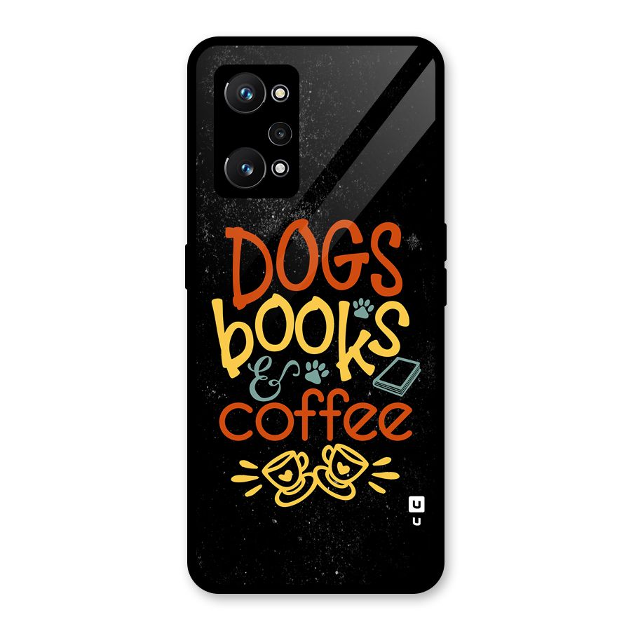 Dogs Books Coffee Glass Back Case for Realme GT Neo 3T