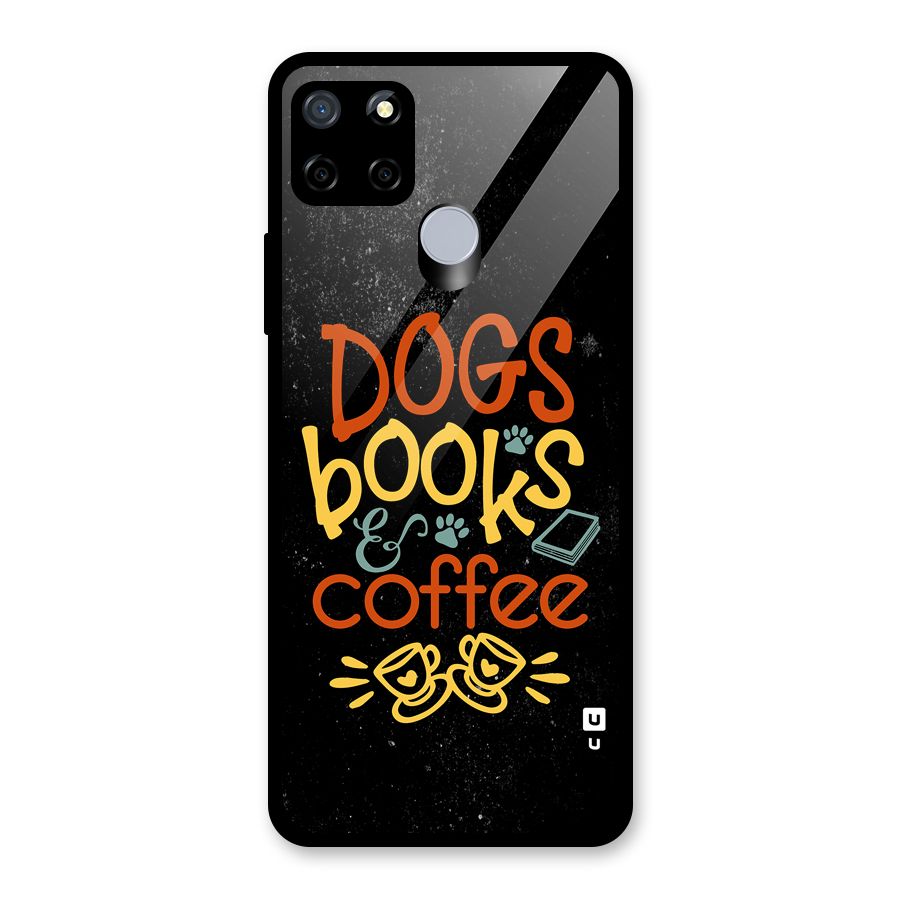 Dogs Books Coffee Glass Back Case for Realme Narzo 30A
