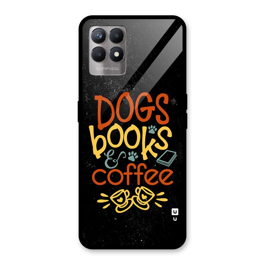 Dogs Books Coffee Glass Back Case for Realme Narzo 50