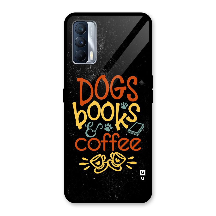 Dogs Books Coffee Glass Back Case for Realme X7