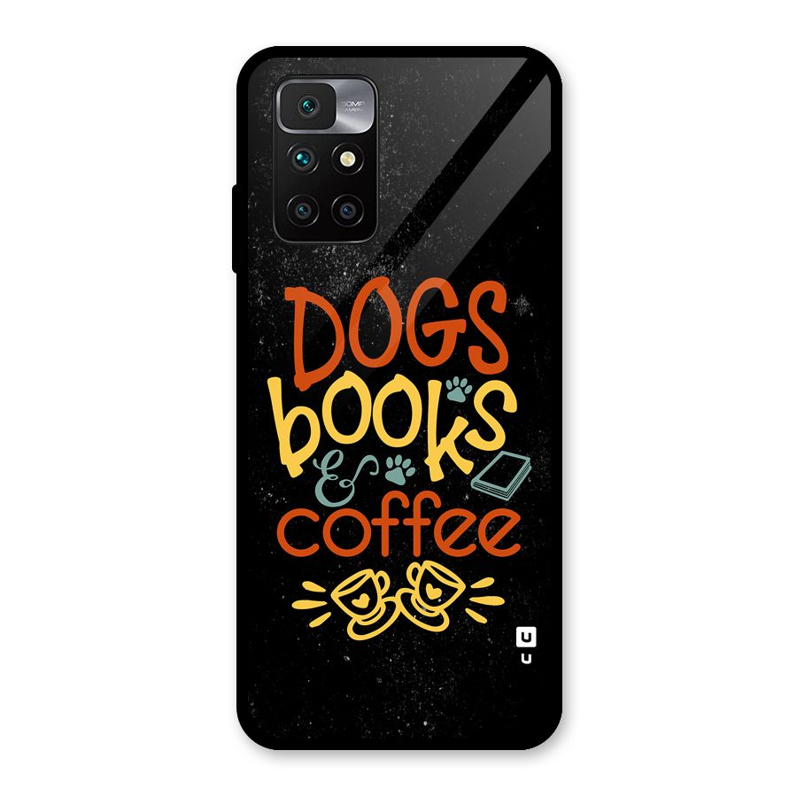 Dogs Books Coffee Glass Back Case for Redmi 10 Prime