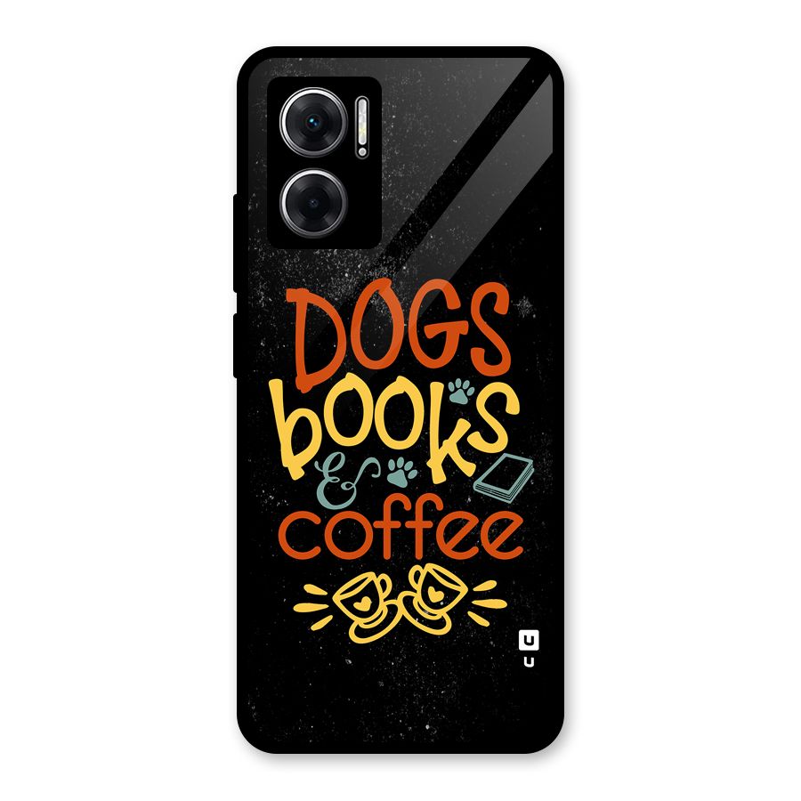 Dogs Books Coffee Glass Back Case for Redmi 11 Prime 5G