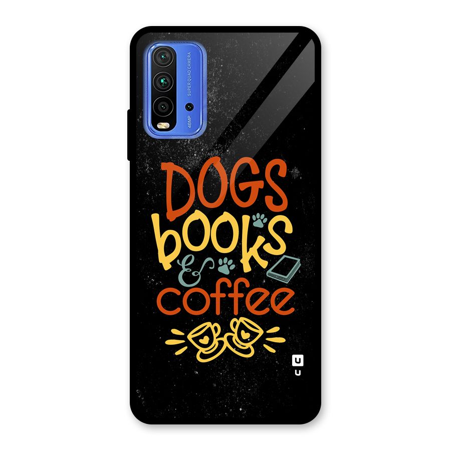 Dogs Books Coffee Glass Back Case for Redmi 9 Power