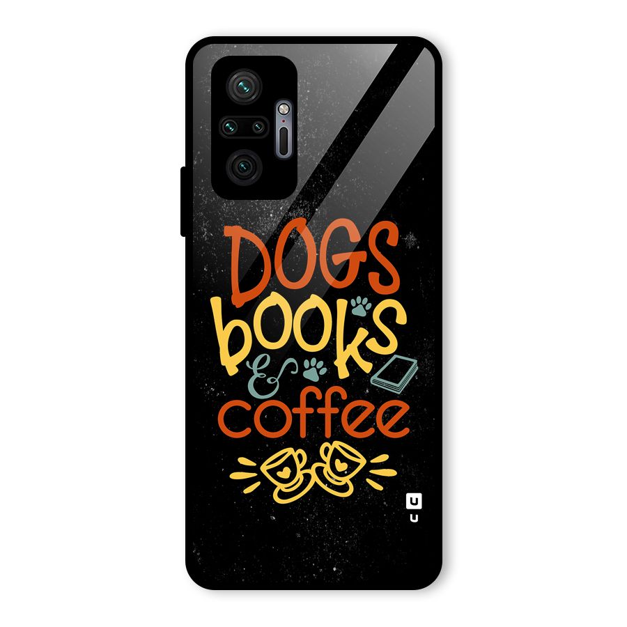 Dogs Books Coffee Glass Back Case for Redmi Note 10 Pro Max
