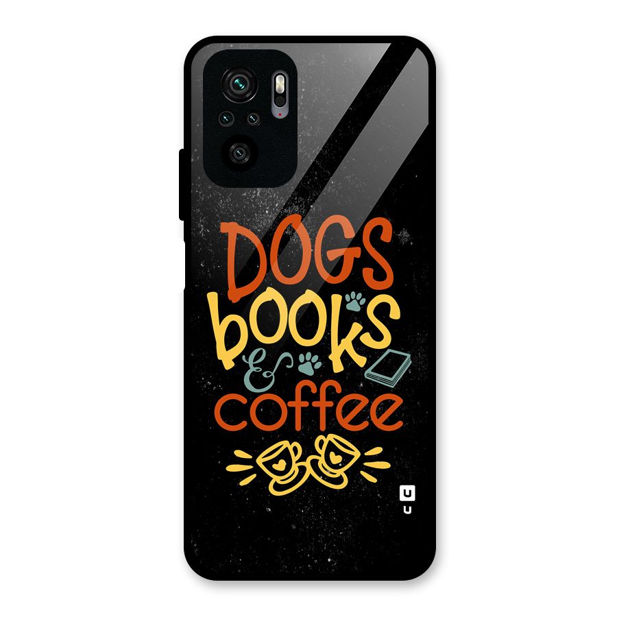 Dogs Books Coffee Glass Back Case for Redmi Note 11 SE