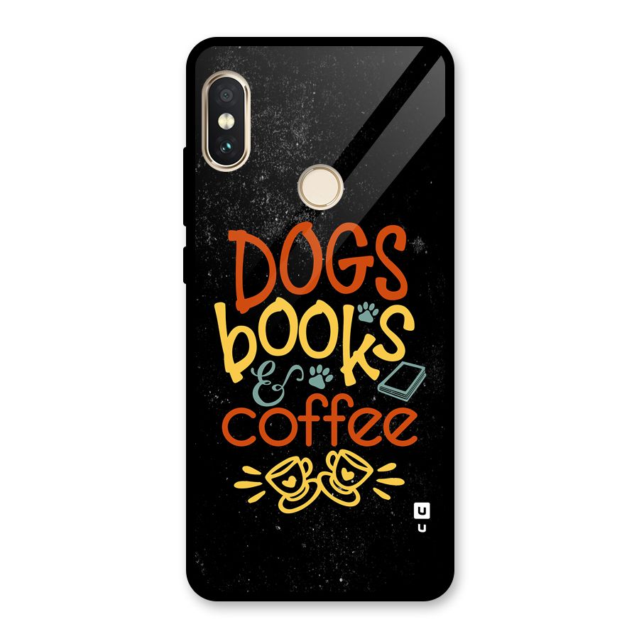 Dogs Books Coffee Glass Back Case for Redmi Note 5 Pro