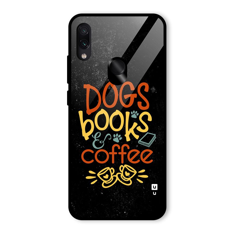 Dogs Books Coffee Glass Back Case for Redmi Note 7 Pro
