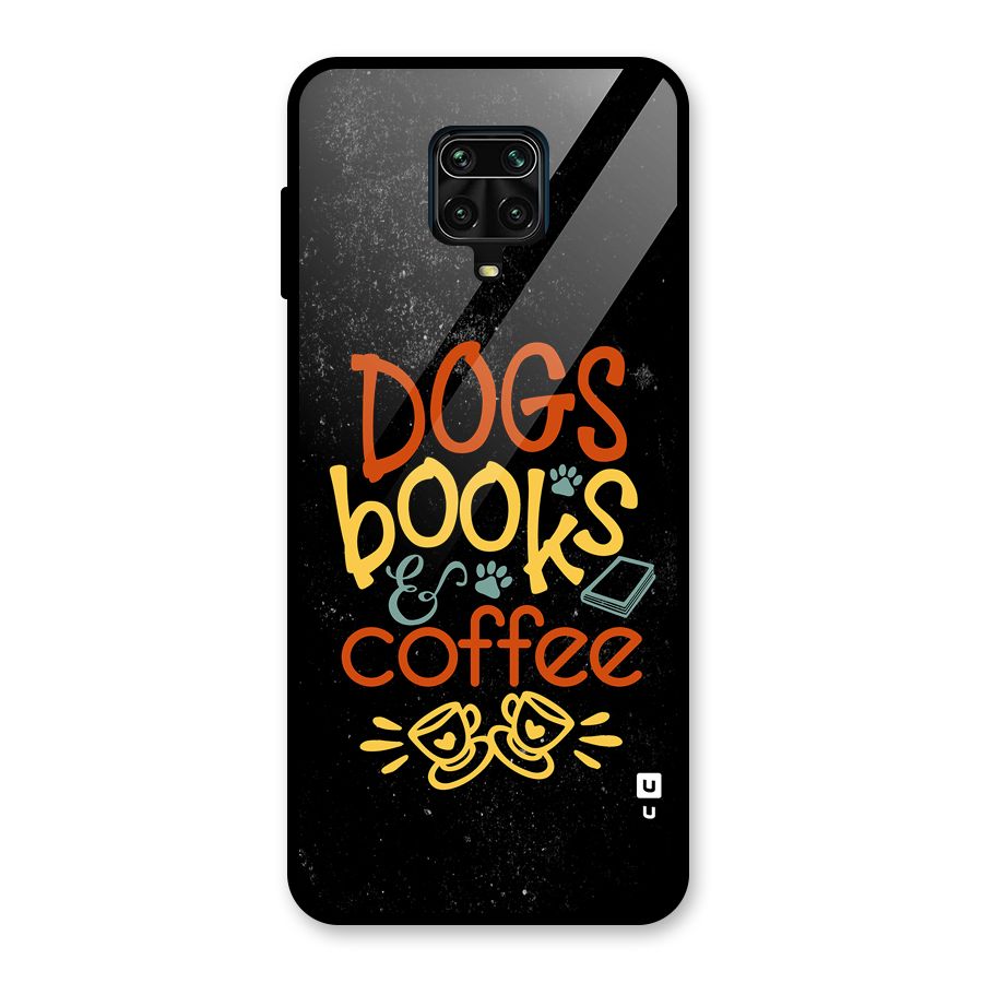 Dogs Books Coffee Glass Back Case for Redmi Note 9 Pro