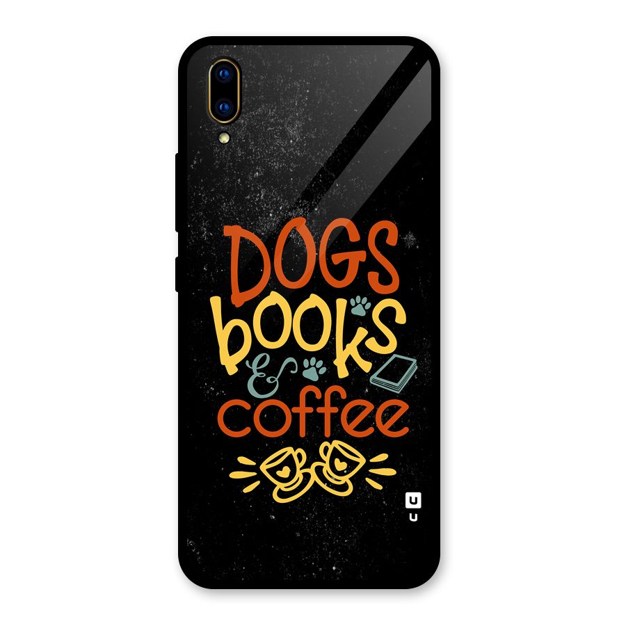 Dogs Books Coffee Glass Back Case for Vivo V11 Pro