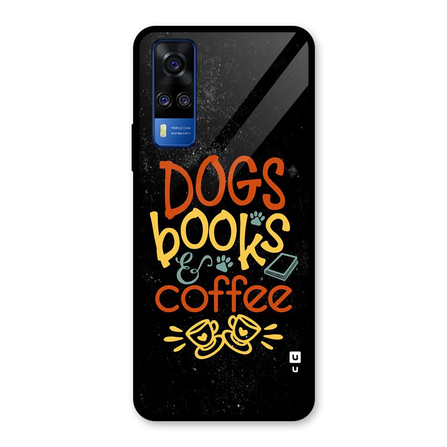 Dogs Books Coffee Glass Back Case for Vivo Y31