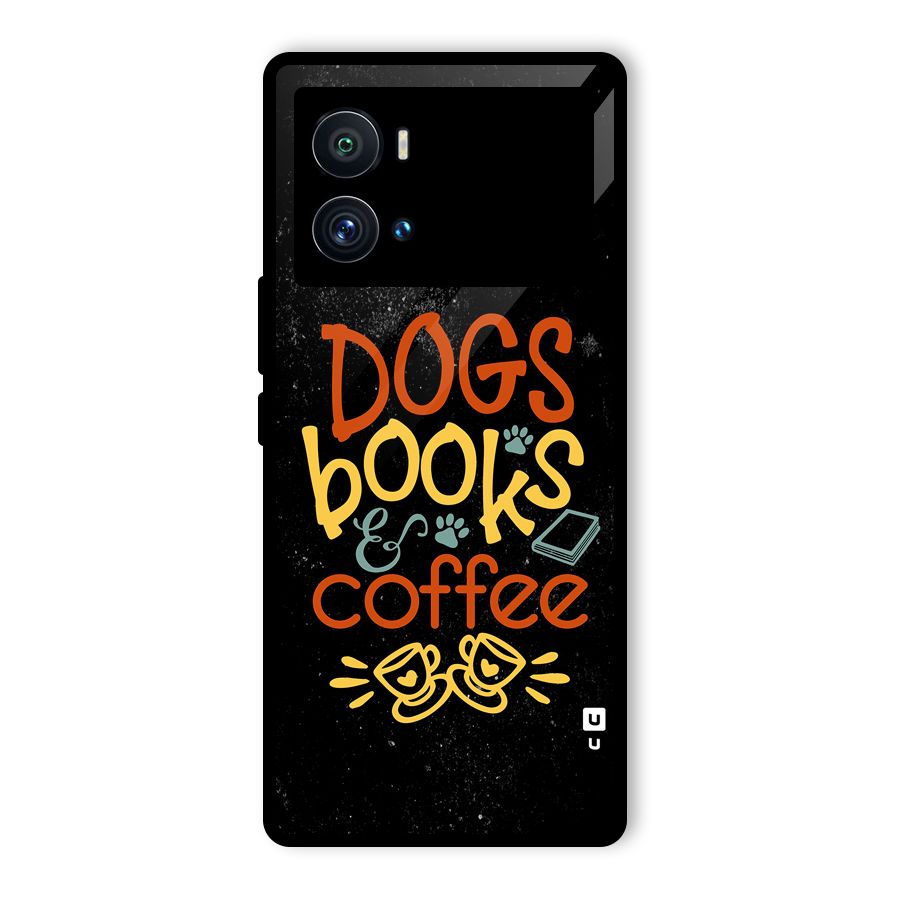 Dogs Books Coffee Glass Back Case for Vivo iQOO 9 Pro